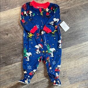 Blue Snoopy Kids One Piece